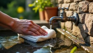 Guide d'entretien et nettoyage régulier d’un robinet de jardin