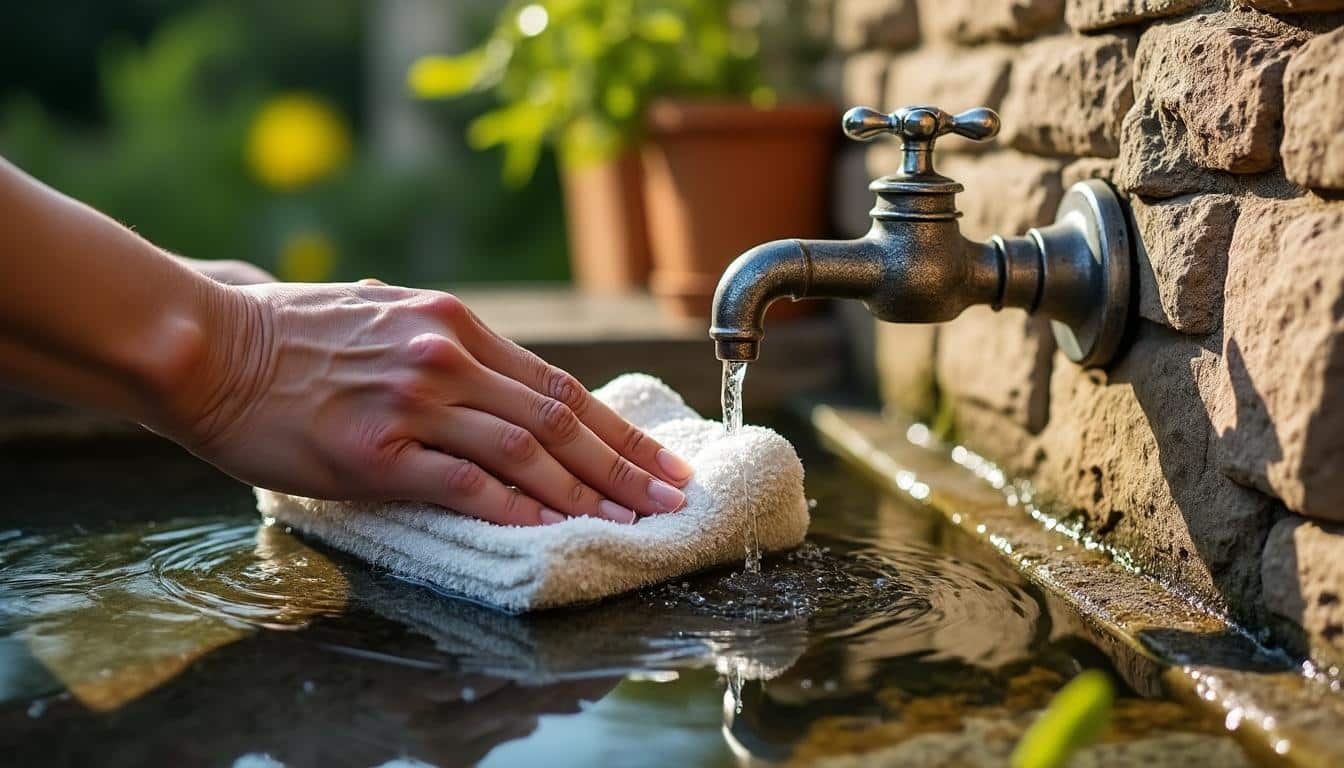 Guide d'entretien et nettoyage régulier d’un robinet de jardin