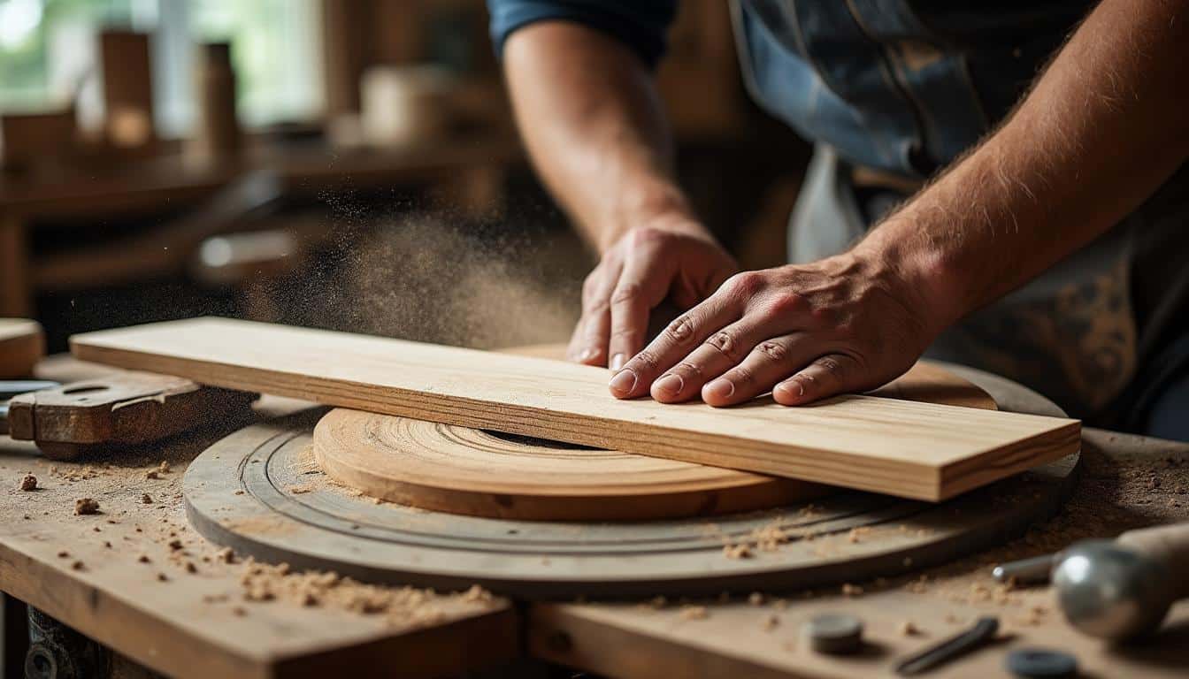 Comment couper des planches en bois avec une scie pour la menuiserie ?