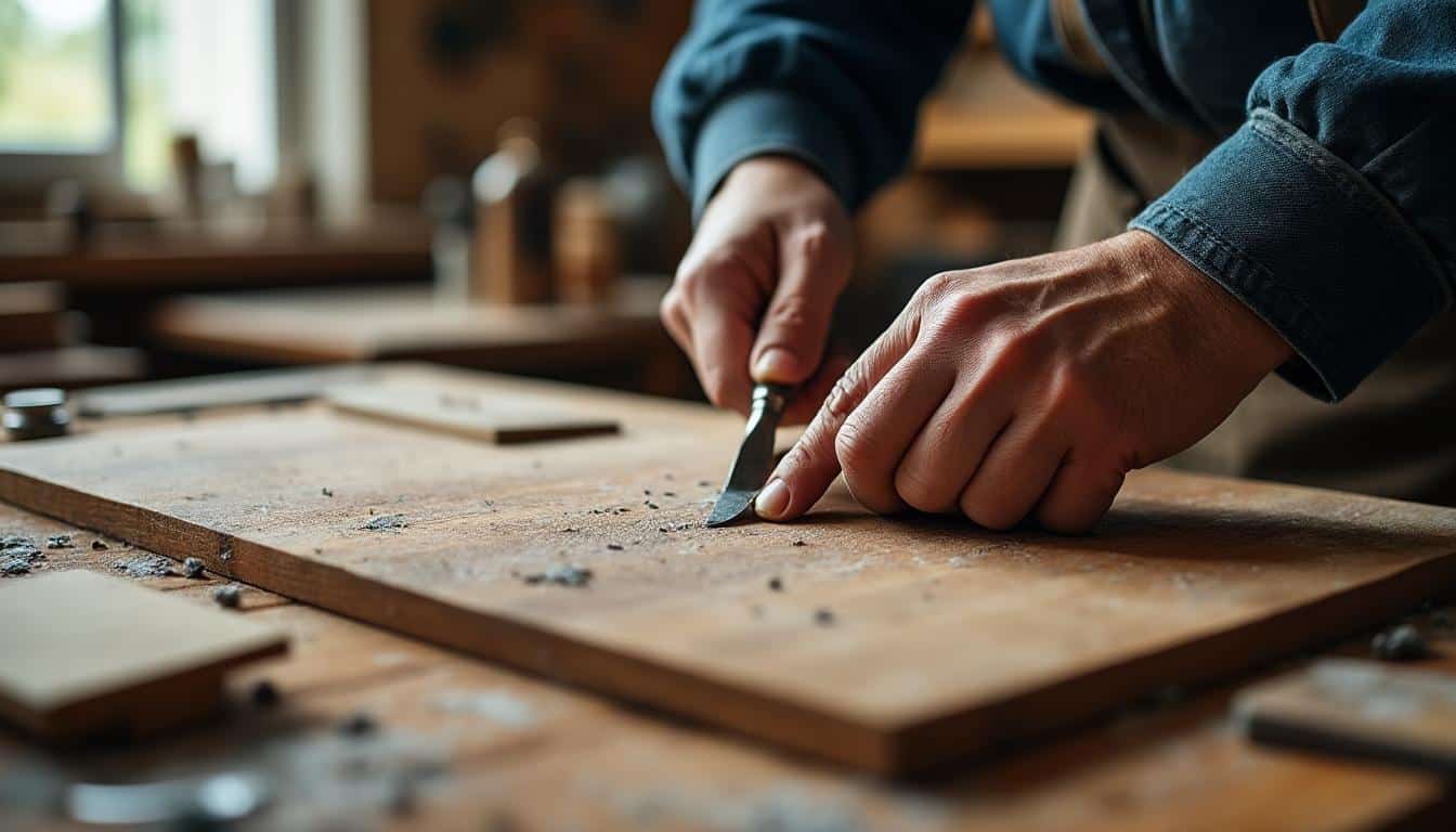 Créer un cadre photo en bois décoratif avec une scie de menuiserie