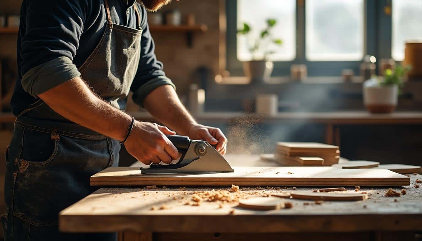 Fabriquer une étagère murale en utilisant une scie pour la menuiserie