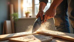 Installer des plinthes à la maison grâce à une scie de menuiserie