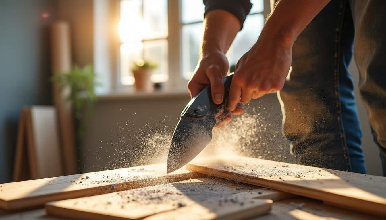 Installer des plinthes à la maison grâce à une scie de menuiserie