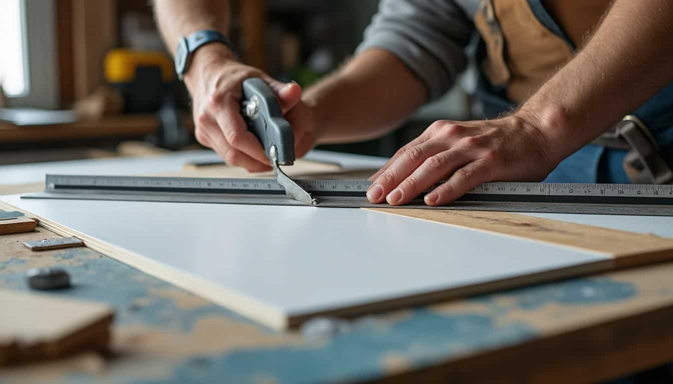 Illustration: Les techniques pratiques et étapes clés pour couper du mélaminé à la scie manuelle sans éclats