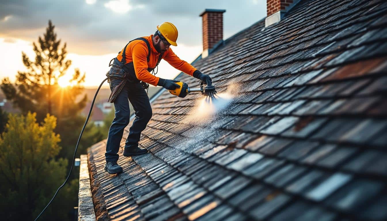 Illustration: Comprendre le rôle essentiel du dégraissant pour la toiture