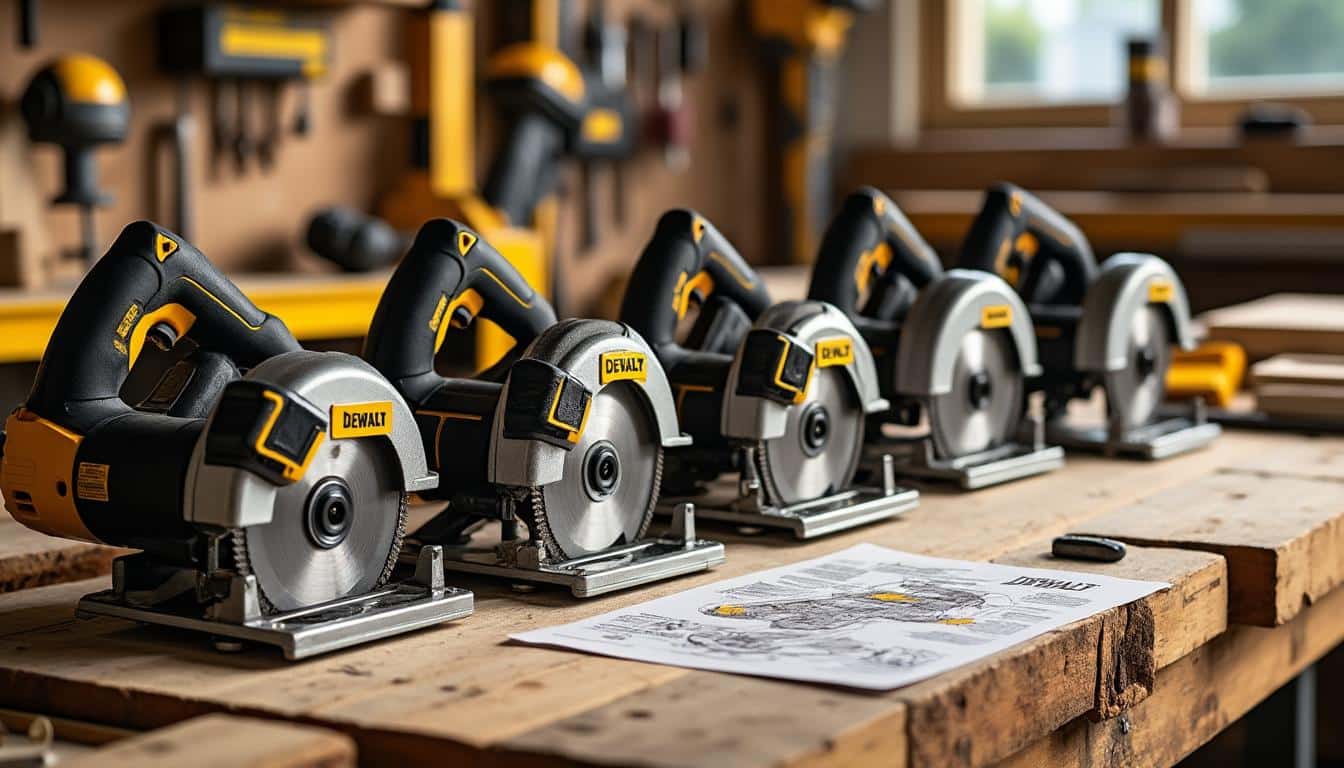 Illustration: Les modèles incontournables de la scie alternative Dewalt et leurs caractéristiques clés