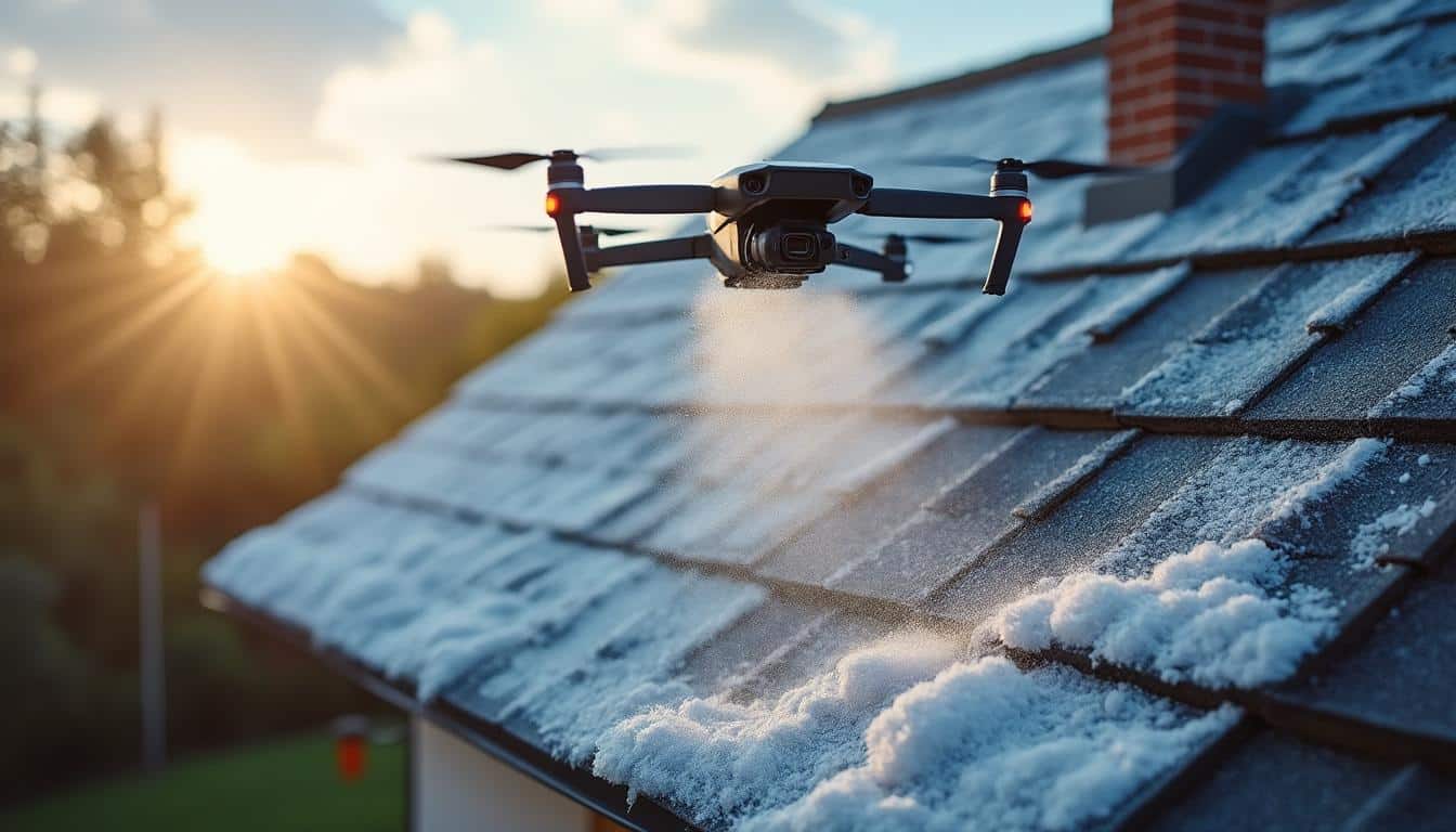Drone pour nettoyer les toitures : guide complet et avantages clés