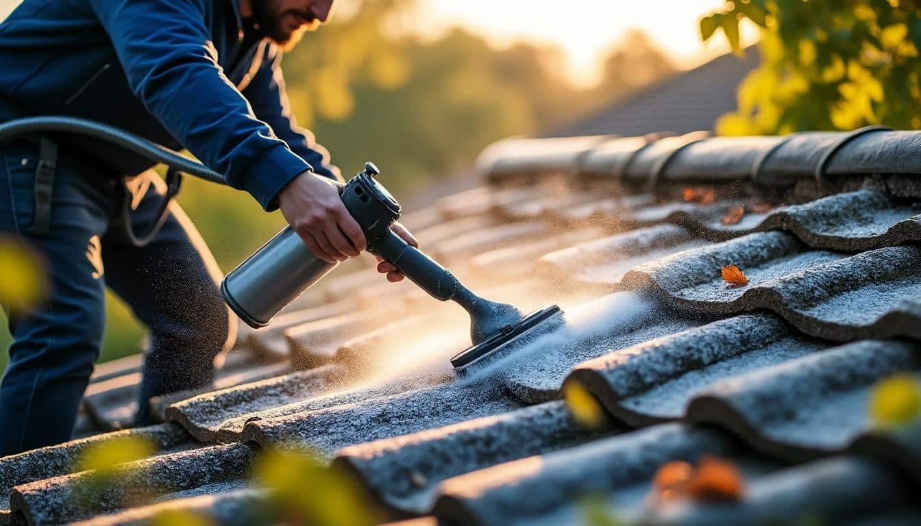 Illustration: Pourquoi opter pour un produit anti mousse toiture professionnel pour un entretien durable ?