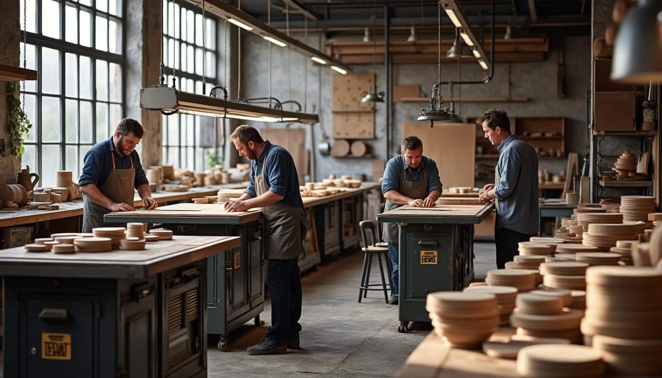 Illustration: Les différences entre scies à bois sur table fixes et mobiles : avantages et choix