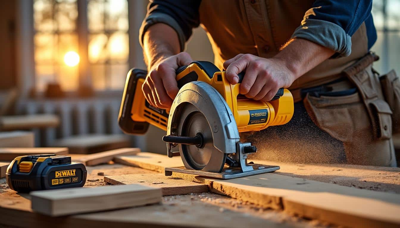 Illustration: Pourquoi choisir une scie circulaire Dewalt alimentée par batterie ?
