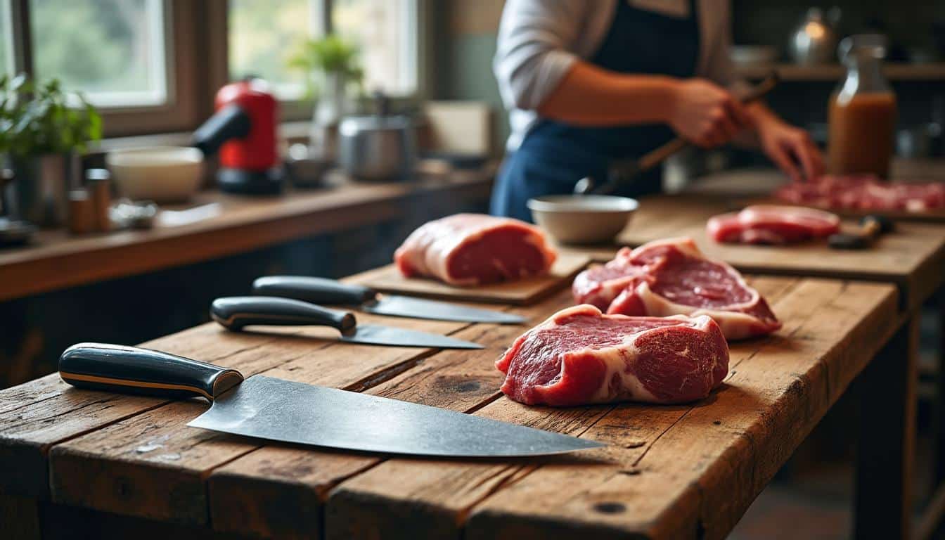 Illustration: Les différents types de scies pour viande et os selon l’usage et le modèle