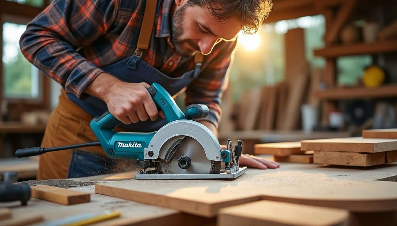 Illustration: Comment la scie sauteuse Makita 4351FCTJ révolutionne vos projets de découpe