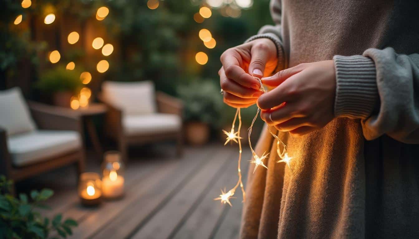 Accroche de guirlande en extérieur : guide pour une fixation solide
