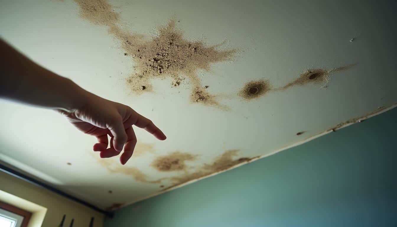 Illustration: Reconnaître les signes d’une infiltration d’eau au plafond