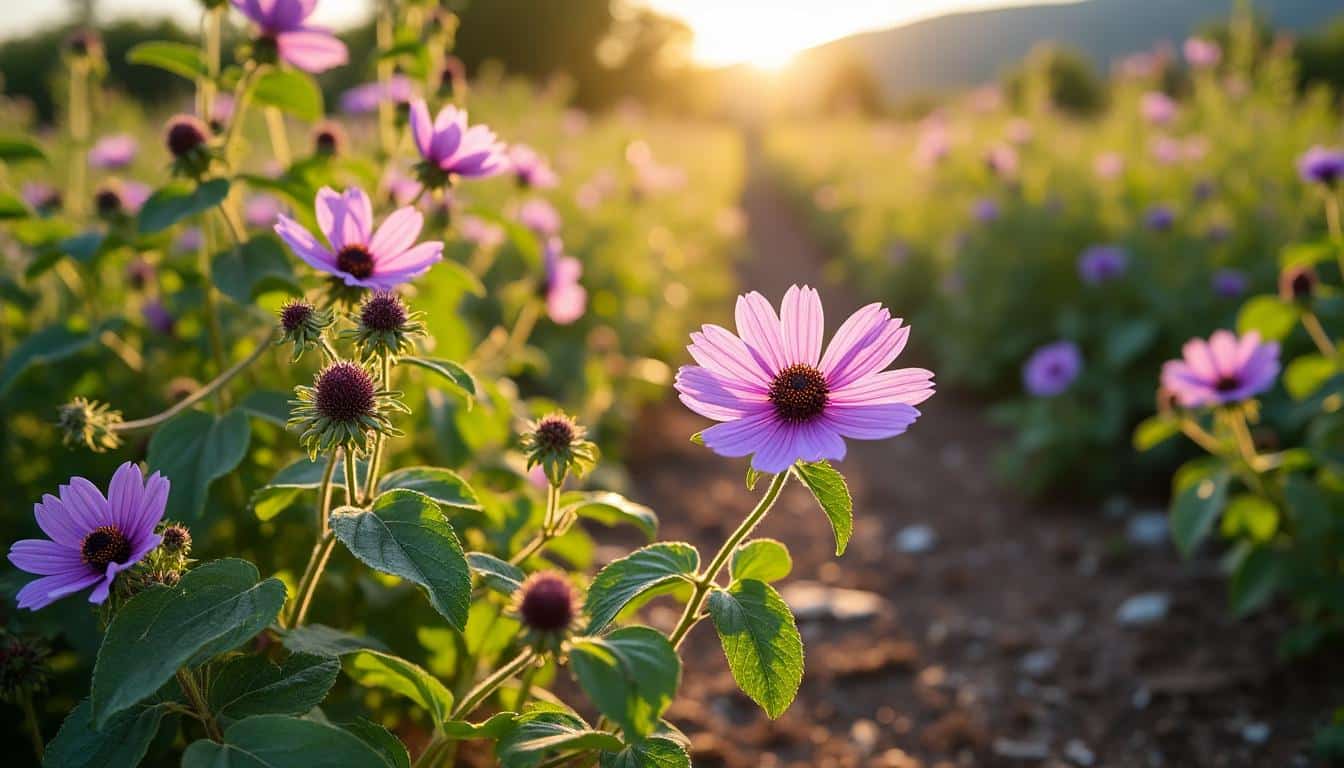 Illustration: Découvrir la phacélie, plante mellifère aux fleurs douces et tiges rouges
