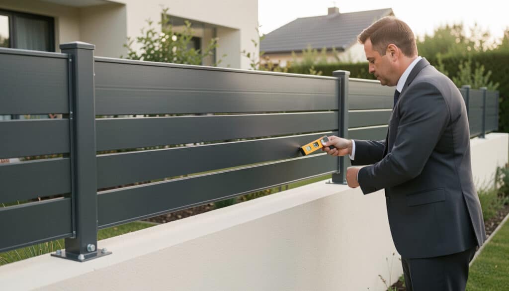 Clôture en aluminium sur muret : bien choisir son kit