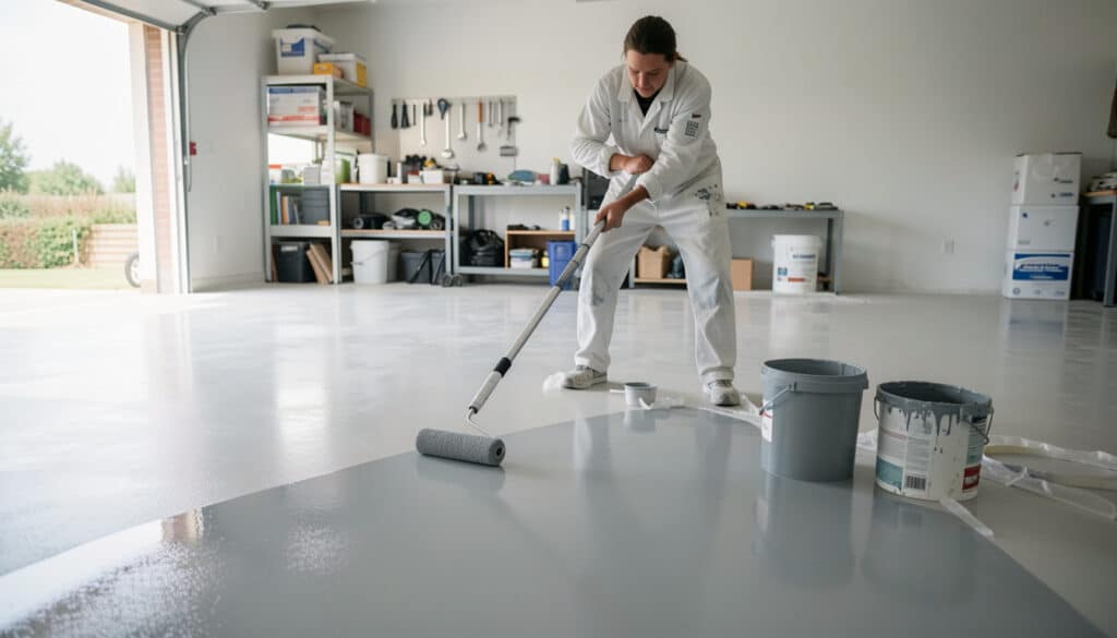 Peinture époxy pour sol : usages, pose, prix et limites